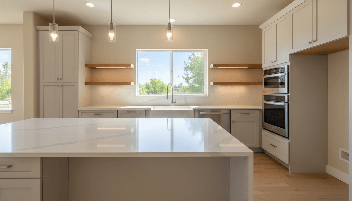 Freshly remodeled kitchen